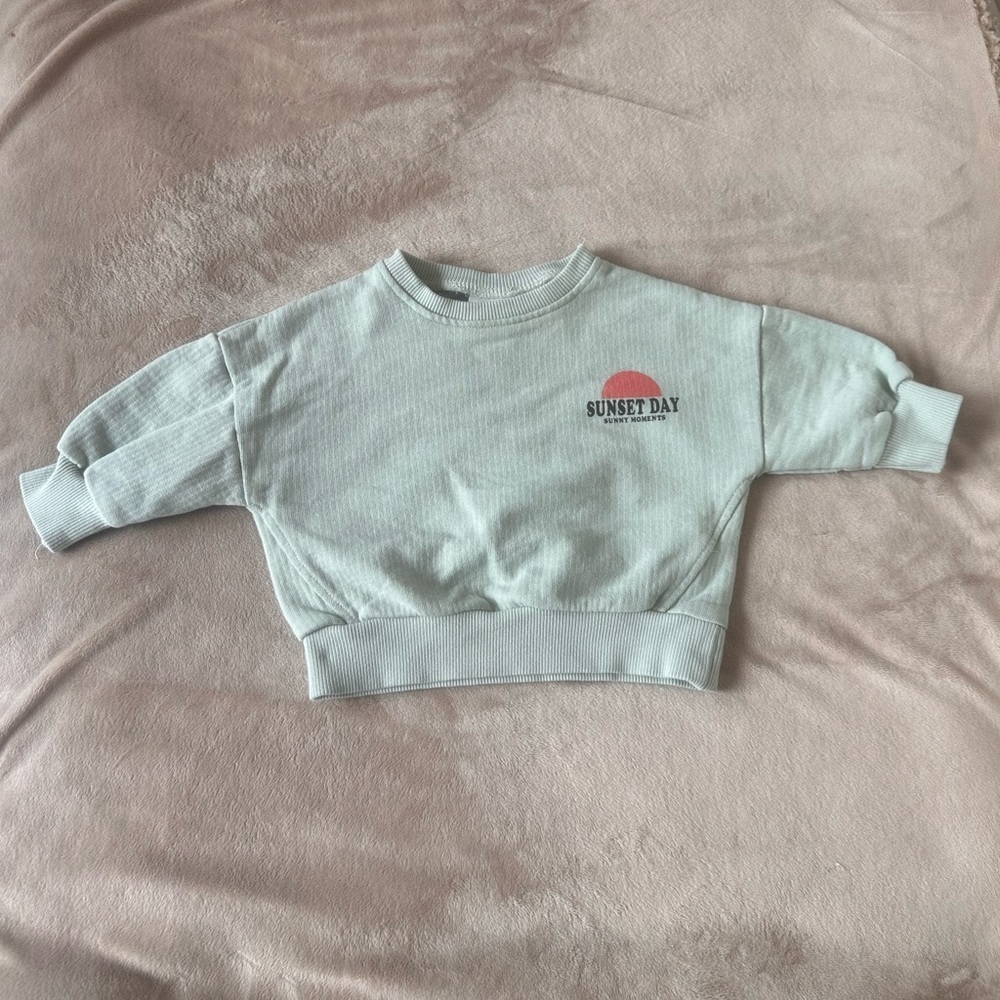 ZARA Kids Sweatshirt - Soft Mint Color